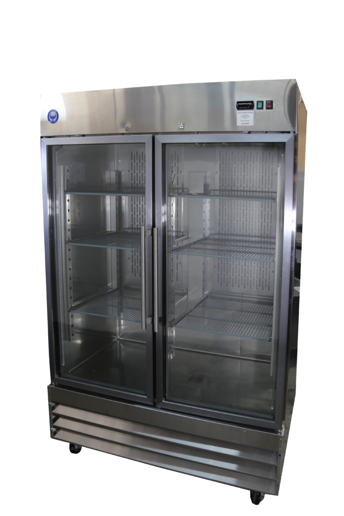 47 cu ft commercial glass door merchandiser