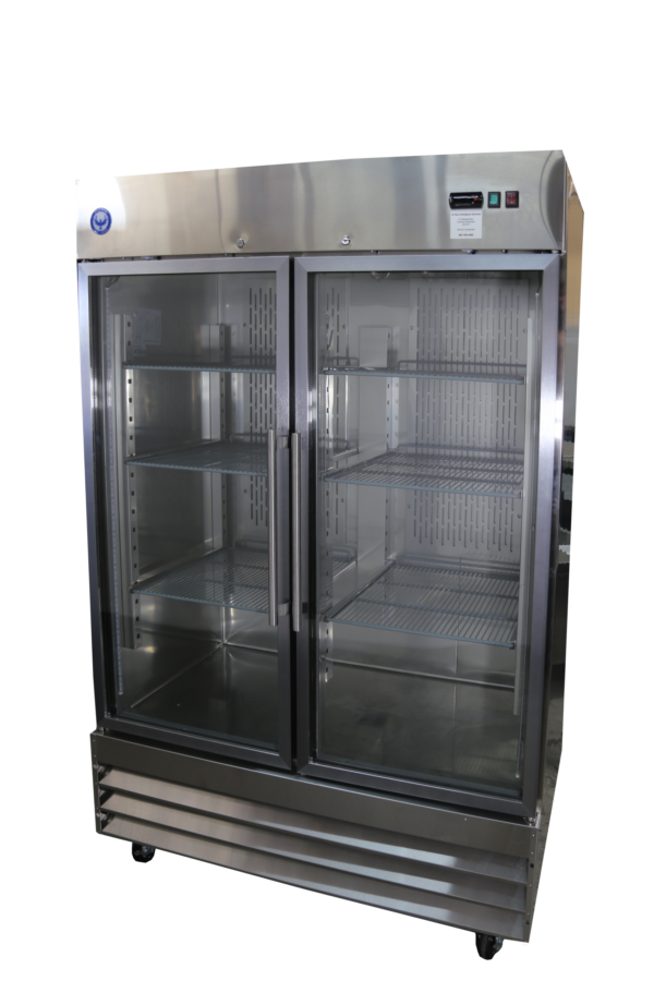 47 cu ft commercial glass door merchandiser